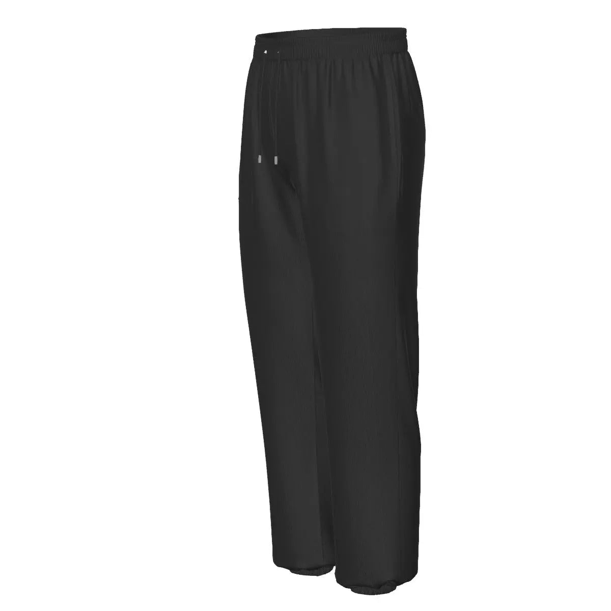 Black Wixxx Lux Cotton Tracksuit pants with elastic waistband and side pockets, offering comfort and practicality for sports and leisure.