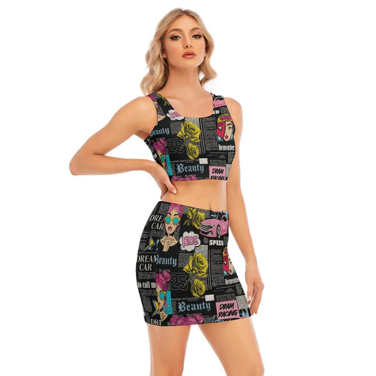 Camisole And Hip Skirt SetClothingApparel & Accessories > Clothing > Outfit Sets