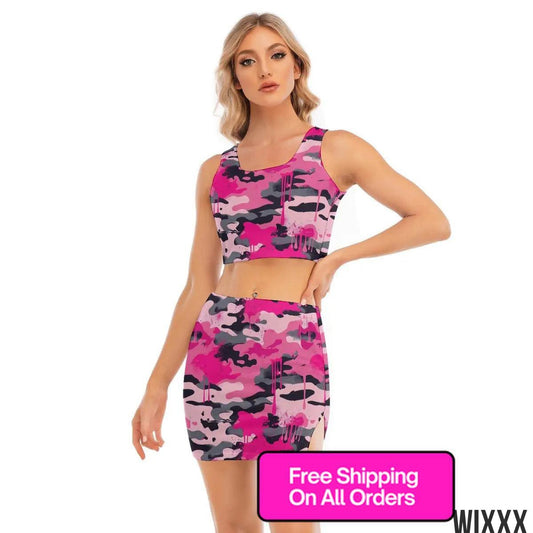 Camisole And Hip Skirt SuitClothingApparel & Accessories > Clothing > Outfit Sets
