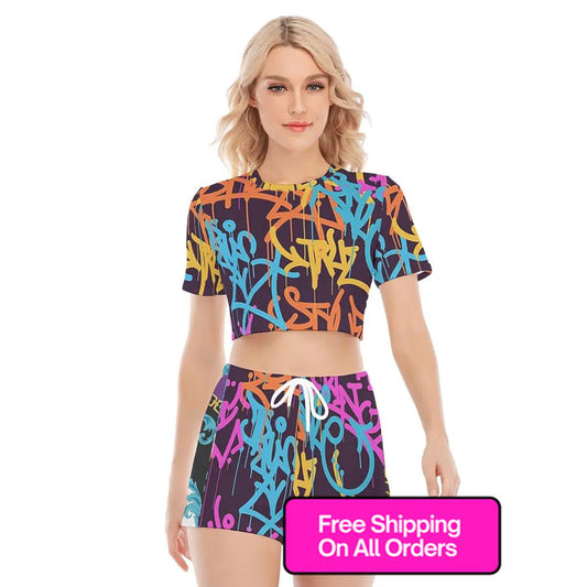 Cropped Tee SetClothingApparel & Accessories > Clothing > Outfit Sets