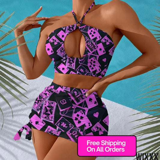 Halter Neck SwimsuitApparel & Accessories > Clothing > Swimwear > Swim Dresses