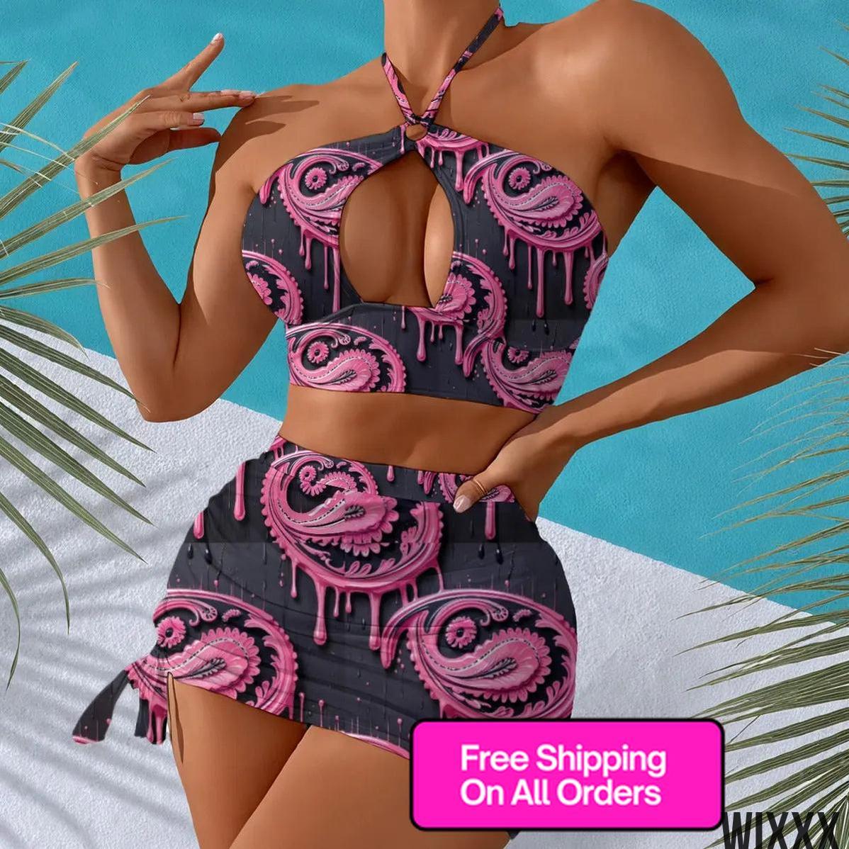 Halter Neck SwimsuitApparel & Accessories > Clothing > Swimwear > Swim Dresses