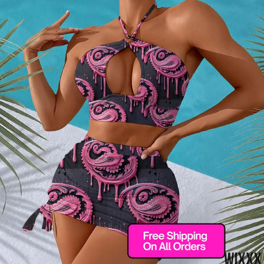 Halter Neck SwimsuitApparel & Accessories > Clothing > Swimwear > Swim Dresses