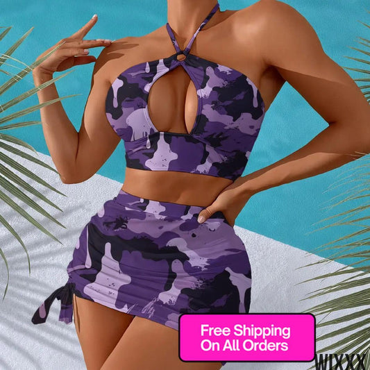 Halter Neck SwimsuitApparel & Accessories > Clothing > Swimwear > Swim Dresses
