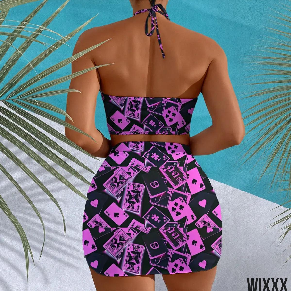 Halter Neck SwimsuitApparel & Accessories > Clothing > Swimwear > Swim Dresses