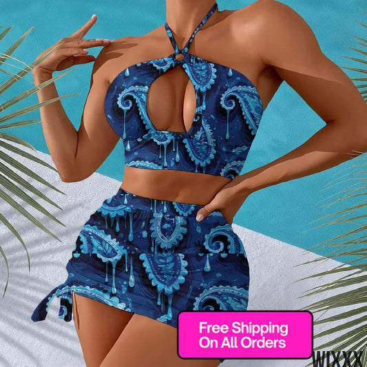 Halter Neck SwimsuitApparel & Accessories > Clothing > Swimwear > Swim Dresses