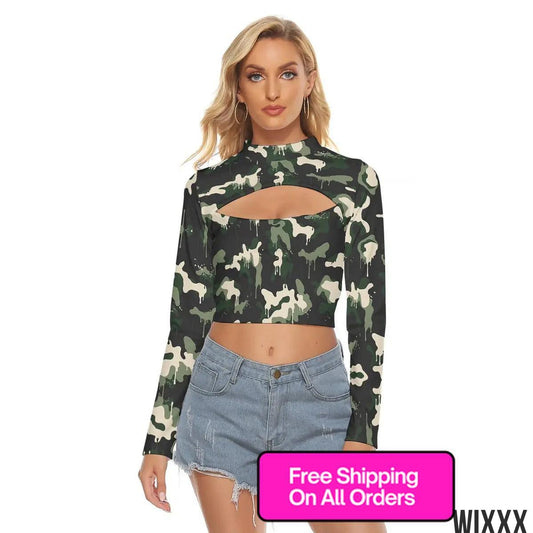 Hollow Chest Crop TopApparel & Accessories > Clothing > Clothing Tops