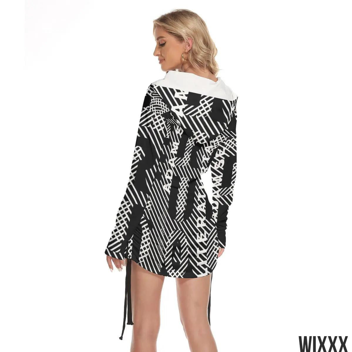 Off Shoulder Hooded DressApparel & Accessories > Clothing > Dresses