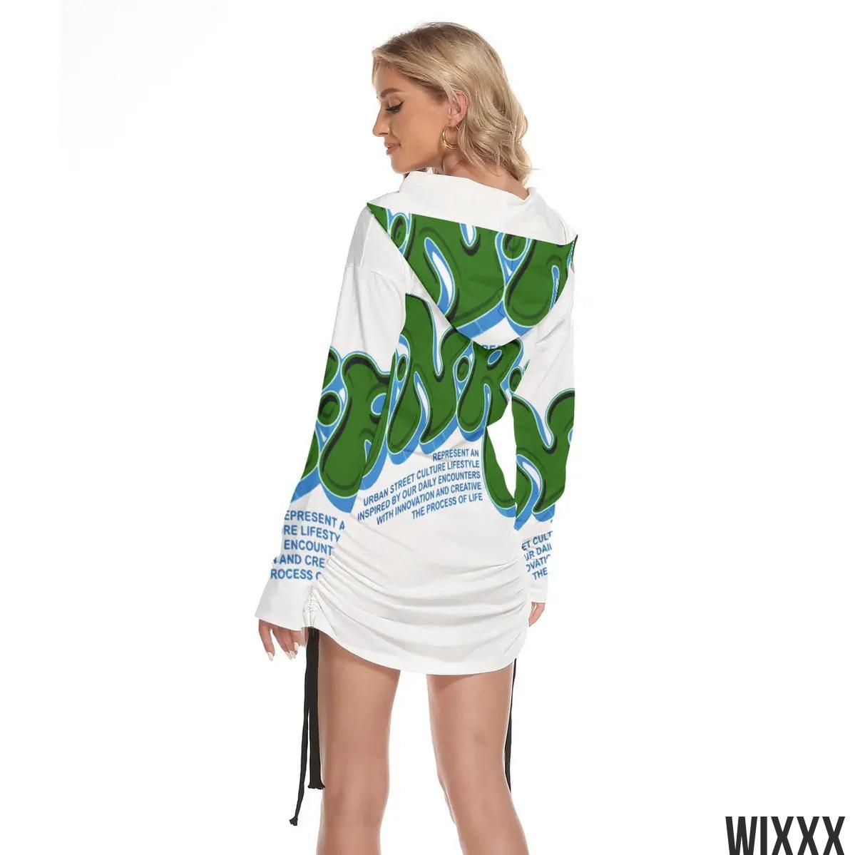 Off Shoulder Hooded DressApparel & Accessories > Clothing > Dresses