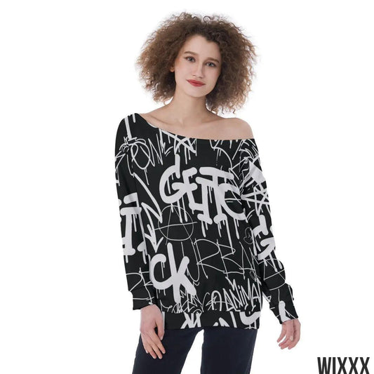 Off Shoulder SweaterApparel & Accessories > Clothing > Clothing Tops > Sweatshirts