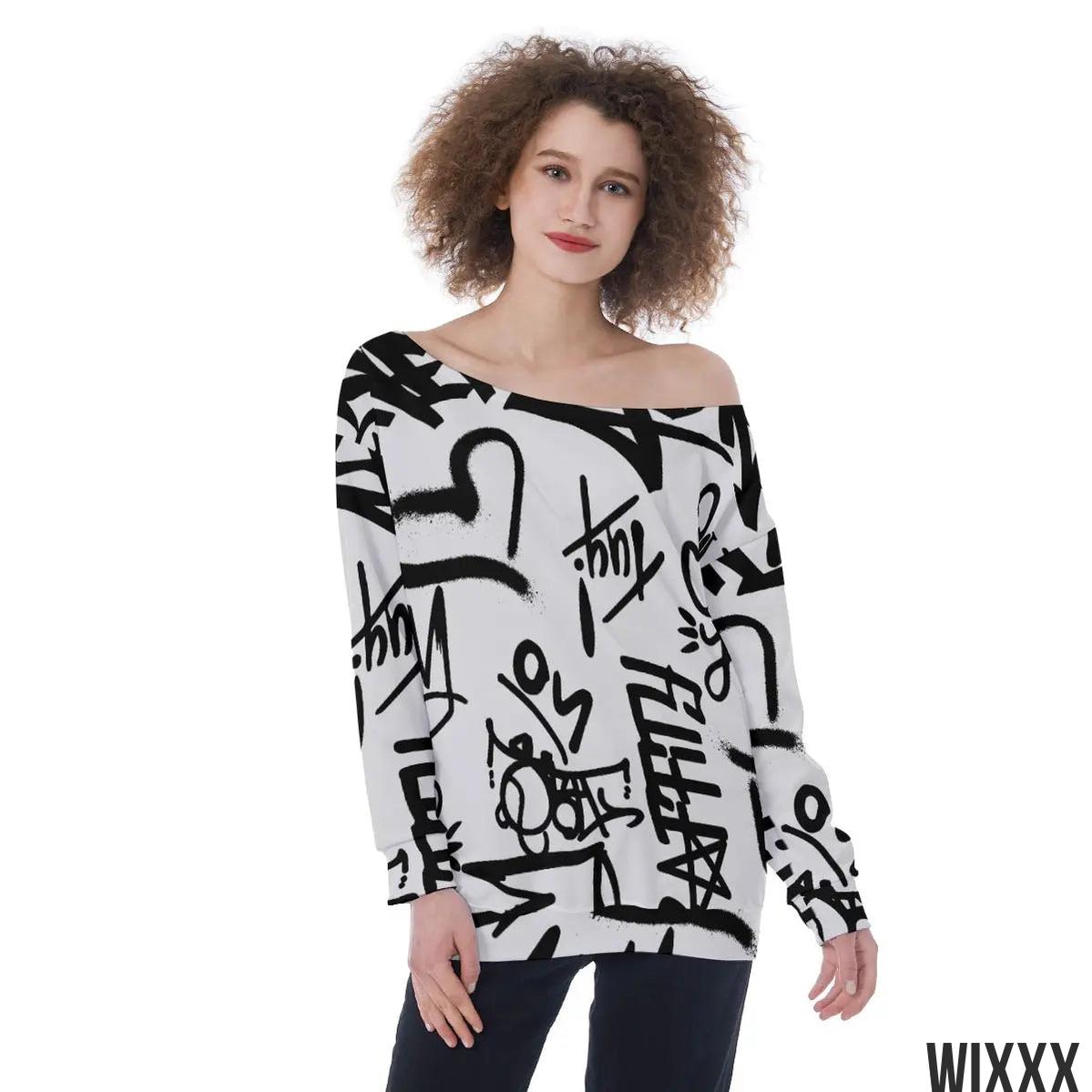 Off Shoulder SweaterApparel & Accessories > Clothing > Clothing Tops > Sweatshirts