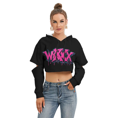 Hoodie With Hollow Out Sleeve Wixxx