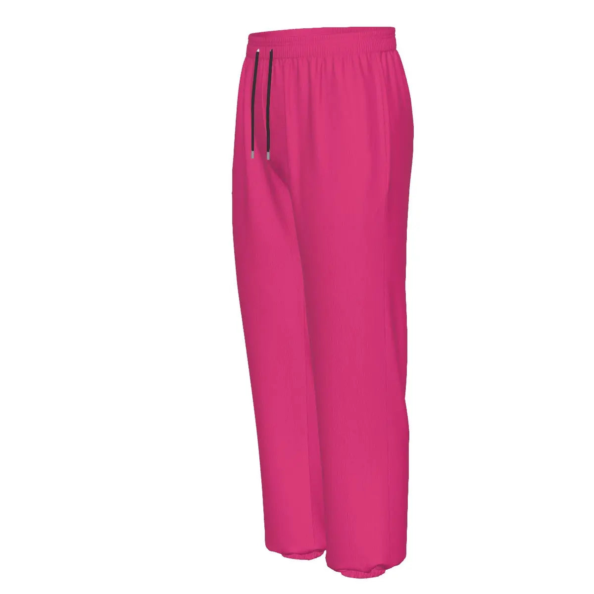 Pink Wixxx Lux Cotton Tracksuit Pants with elastic waistband and side pockets, ideal for sports and leisure. Unisex and machine washable.