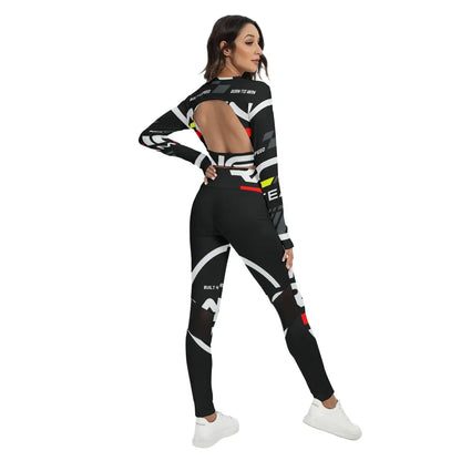Sport Set With Backless Top And Leggings Wixxx