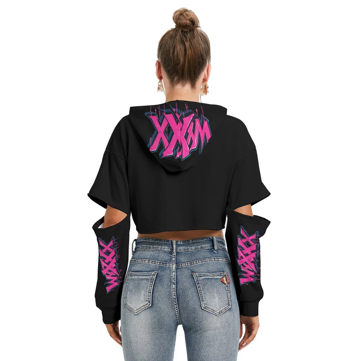 Hoodie With Hollow Out Sleeve Wixxx