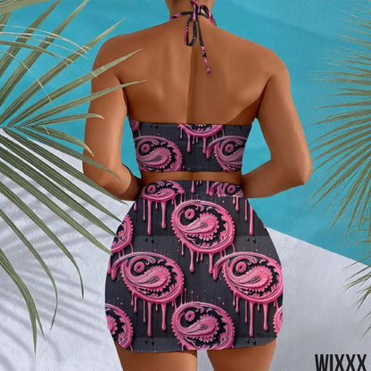 Halter Neck SwimsuitApparel & Accessories > Clothing > Swimwear > Swim Dresses