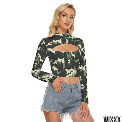 Hollow Chest Crop TopApparel & Accessories > Clothing > Clothing Tops