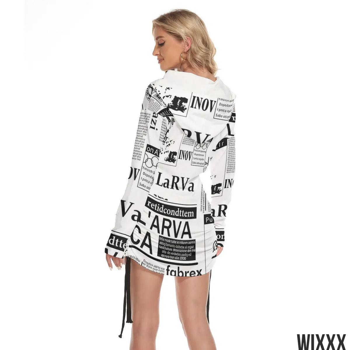 Off Shoulder Hooded DressApparel & Accessories > Clothing > Dresses