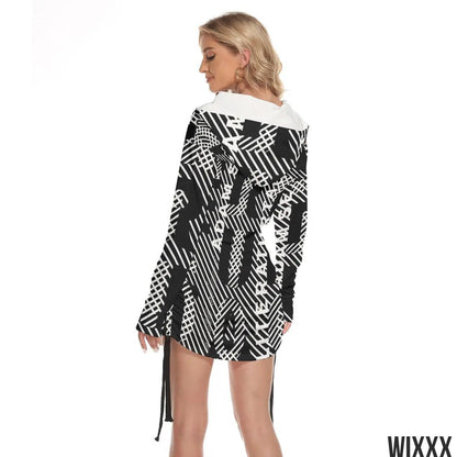 Off Shoulder Hooded DressApparel & Accessories > Clothing > Dresses