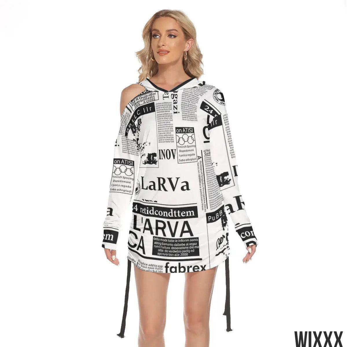 Off Shoulder Hooded DressApparel & Accessories > Clothing > Dresses