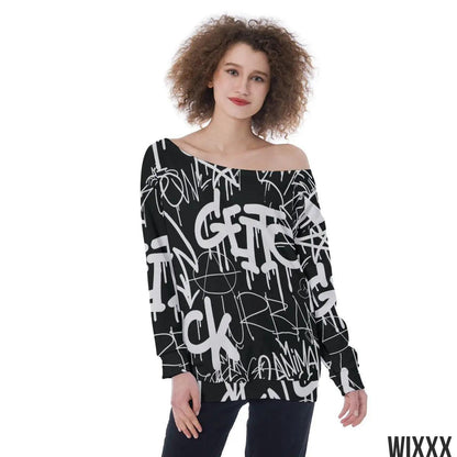 Off Shoulder SweaterApparel & Accessories > Clothing > Clothing Tops > Sweatshirts